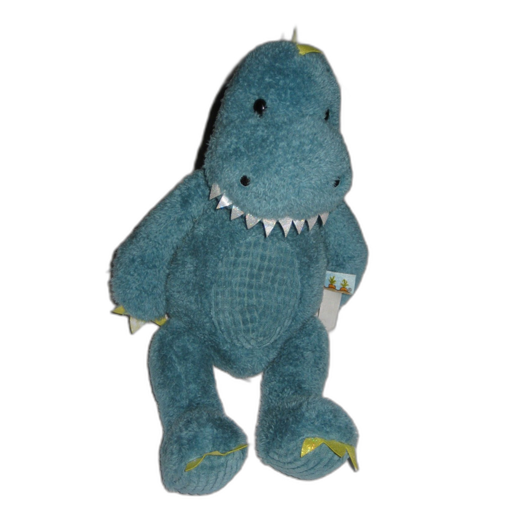 teal fabric dino
